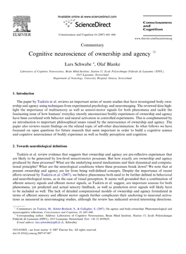 Cognitive Neuroscience of Ownership and Agency Q