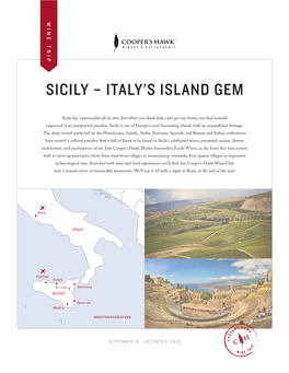 Sicily – Italy’S Island Gem