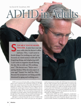 ADHD in Adults Over Age Fifty