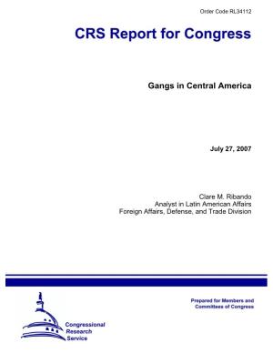 Gangs in Central America