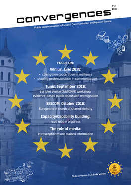 FOCUS ON: Vilnius, June 2018: Tunis, September 2018: SEECOM