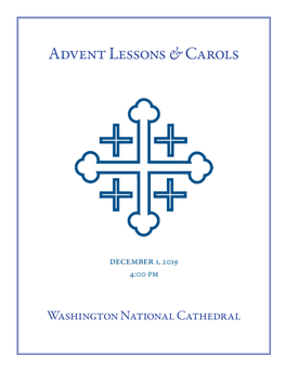 Advent Lessons &Carols