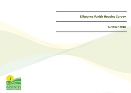 Lilbourne Parish Housing Survey