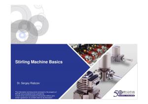 Stirling Machine Basics