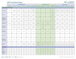 2017 Individual Rates