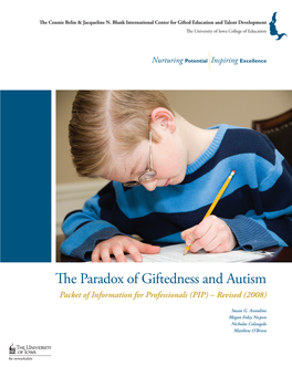 The Paradox of Giftedness and Autism Packet of Information for Professionals (PIP) – Revised (2008)