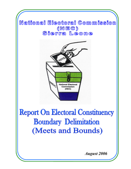2006 Report on Electoral Constituency