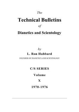 Dianetics and Scientology