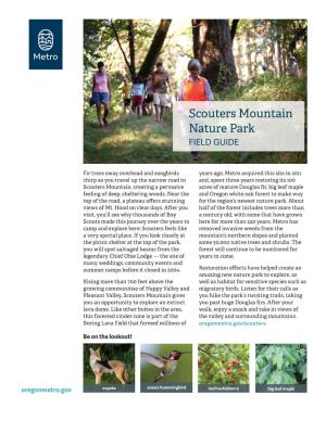 Scouters Mountain Nature Park FIELD GUIDE