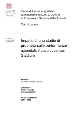Il Caso Juventus Stadium