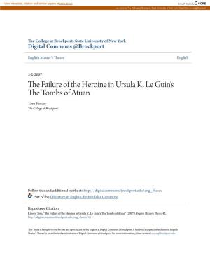 The Failure of the Heroine in Ursula K. Le Guin's the Tombs of Atuan