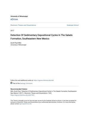 Detection of Sedimentary Depositional Cycles in the Salado Formation, Southeastern New Mexico