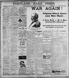 Portland Daily Press: February 6, 1899