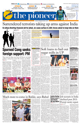 Surrendered Terrorists Taking up Arms Against India