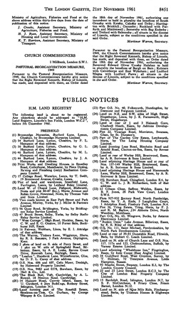 Public Notices H.M