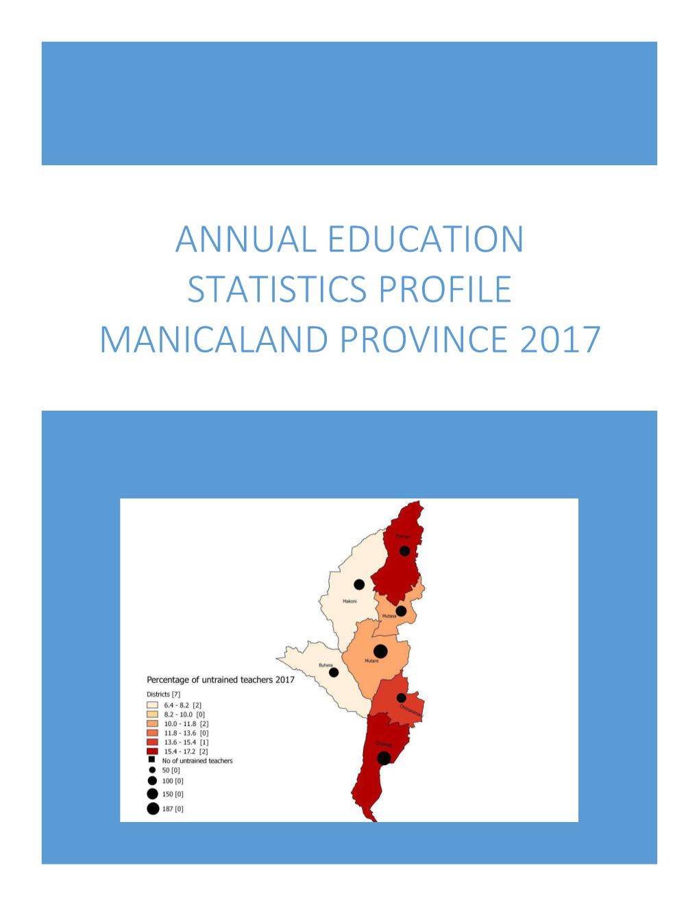 Annual Education Statistics Profile Manicaland Province 2017