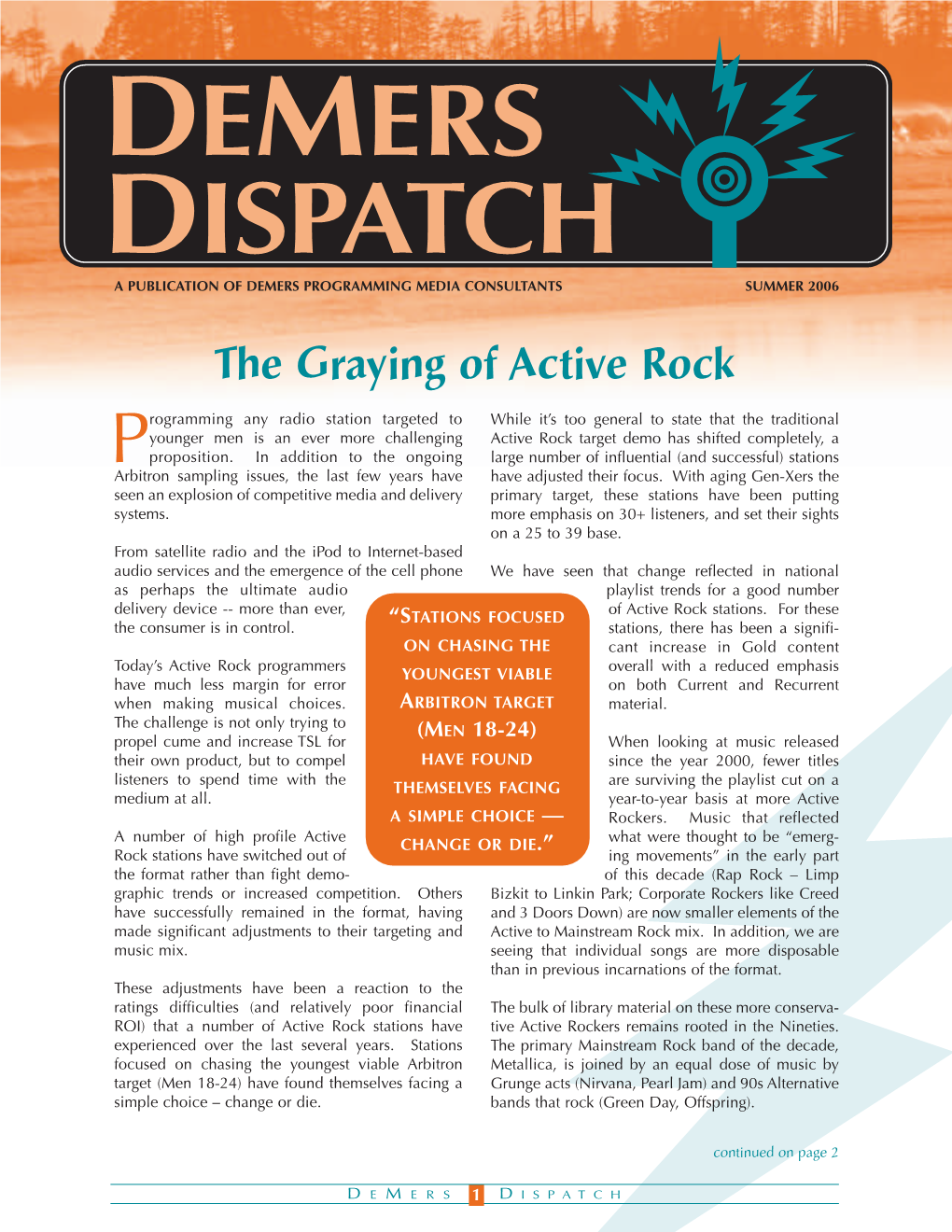 The Graying of Active Rock