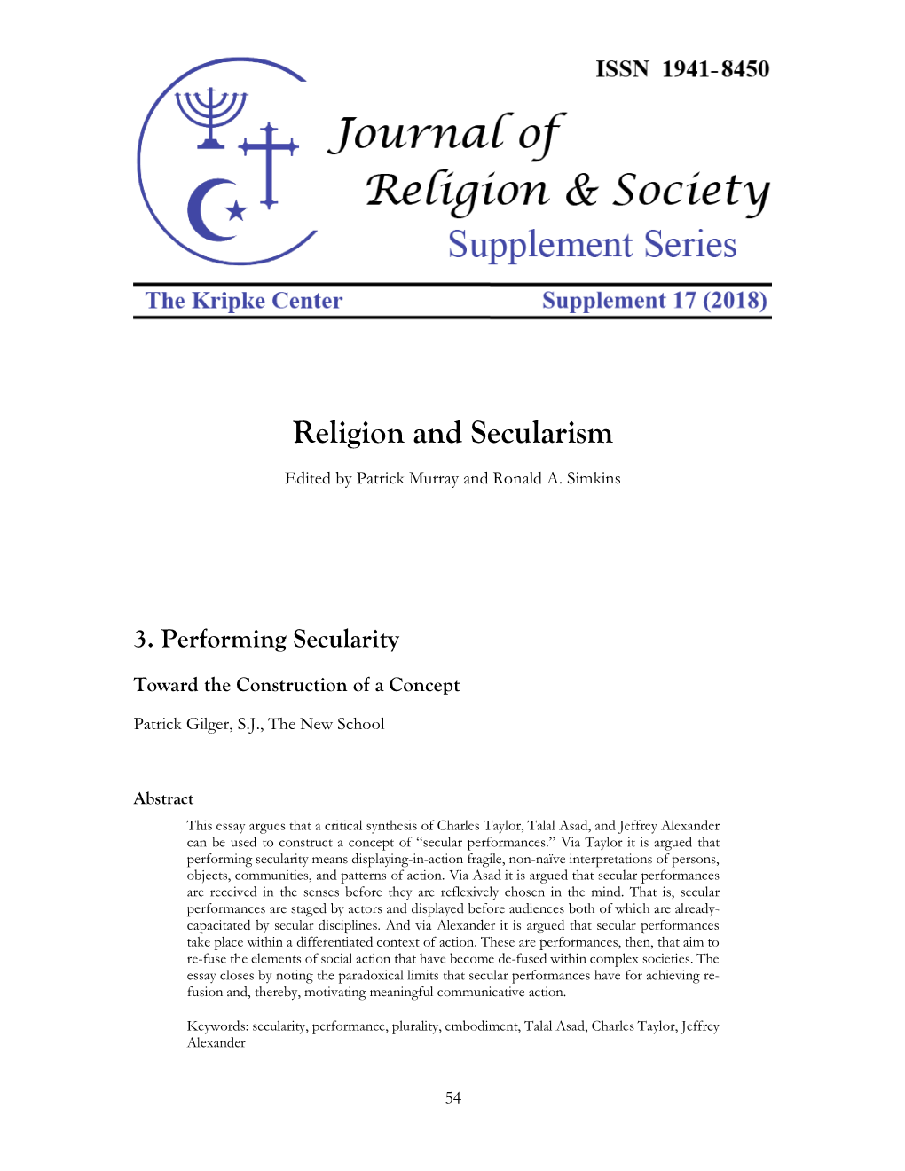 Religion and Secularism