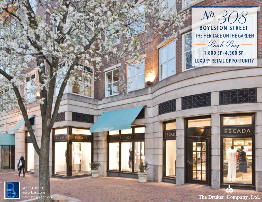 Back Bay 1,800 SF - 4,300 SF LUXURY RETAIL OPPORTUNITY