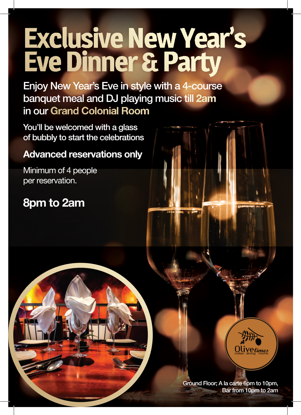 Exclusive New Year's Eve Dinner & Party