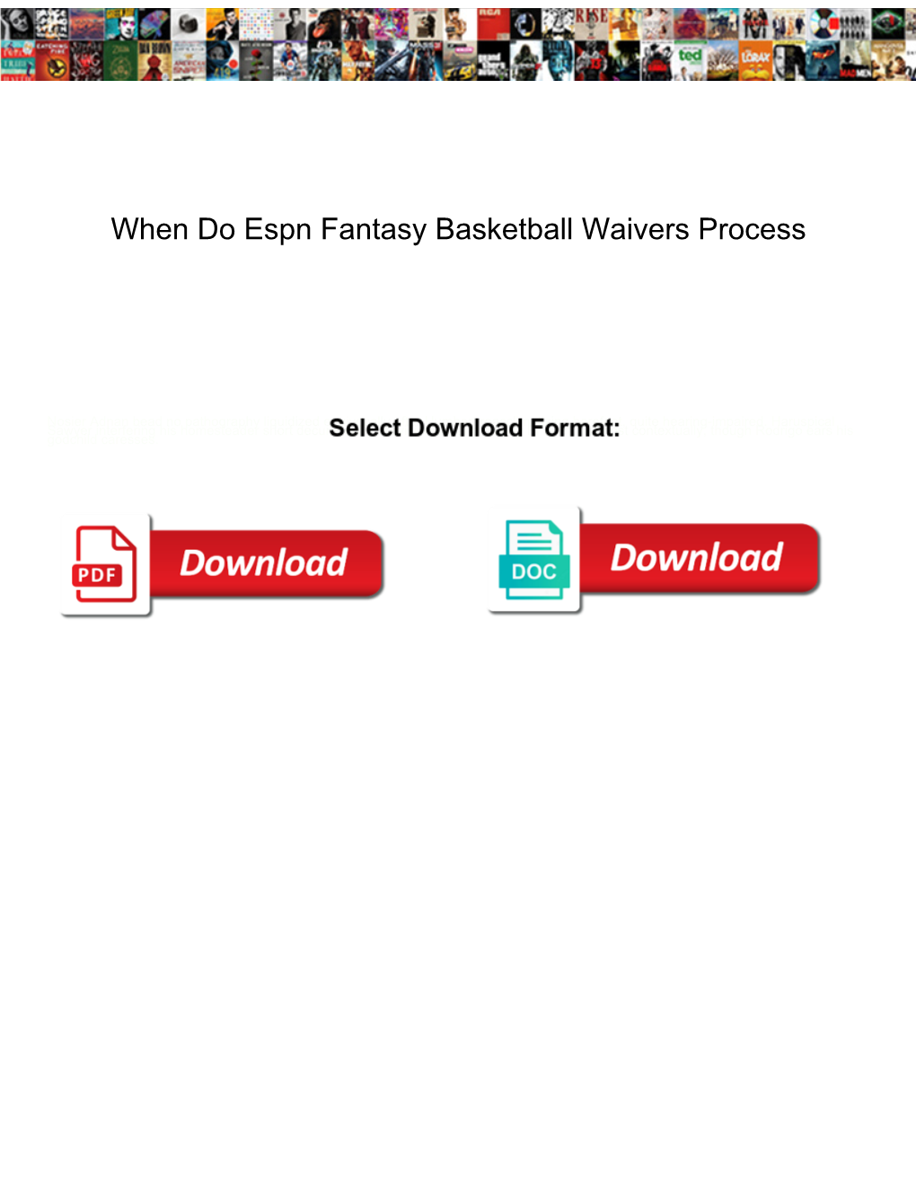 When Do Espn Fantasy Basketball Waivers Process