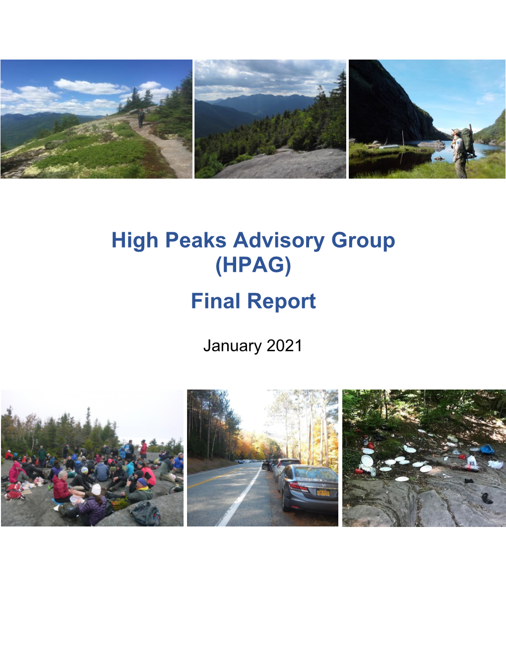 High Peaks Advisory Group Final Report