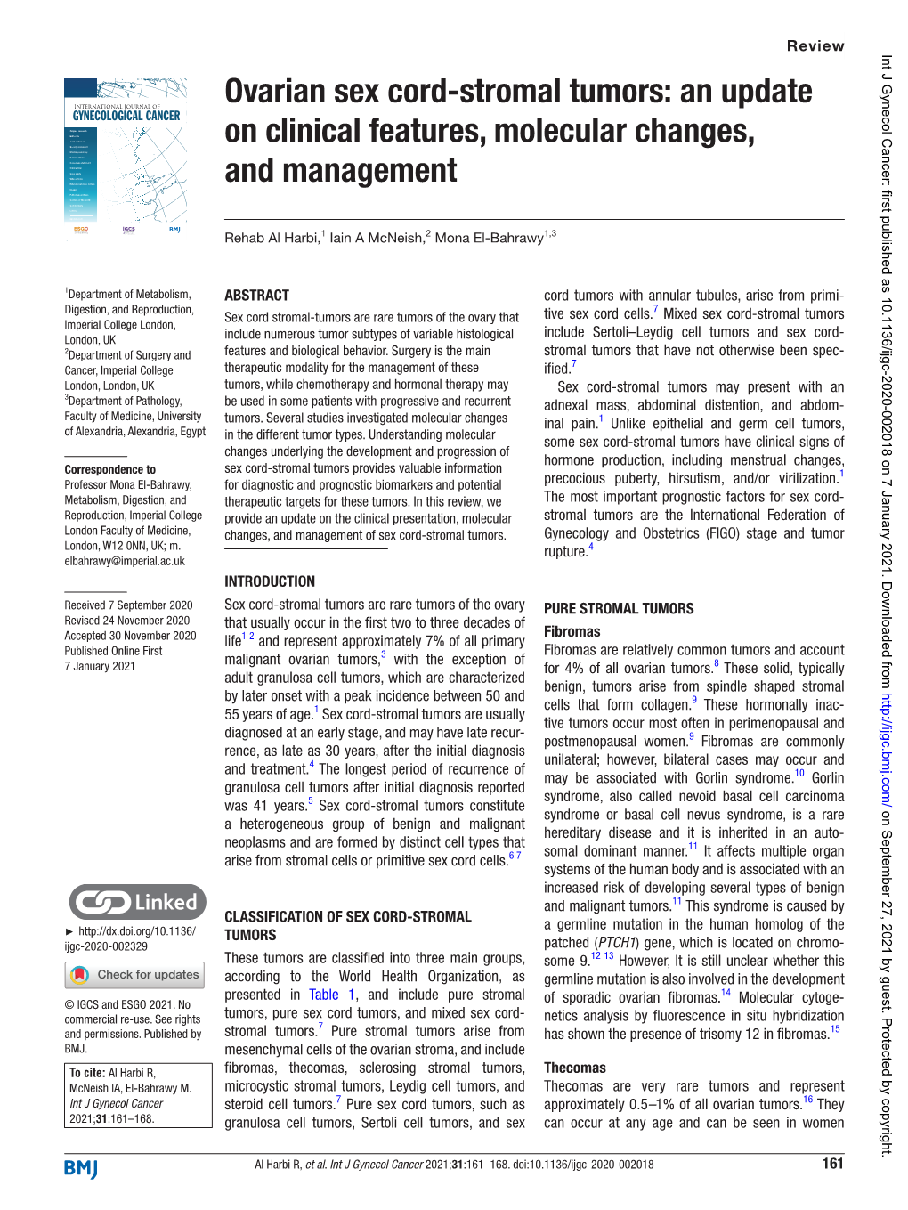 Ovarian Sex Cord-Stromal Tumors