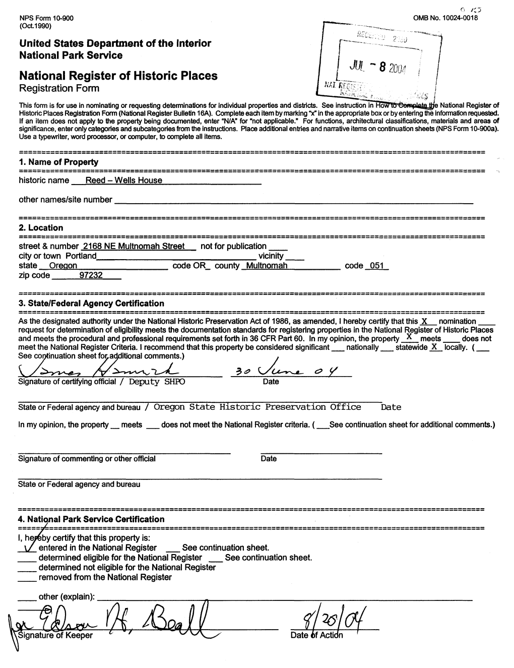 National Register of Historic Places Registration Form