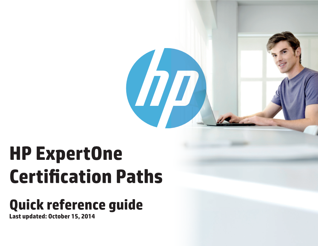 HP Expertone Certification Paths