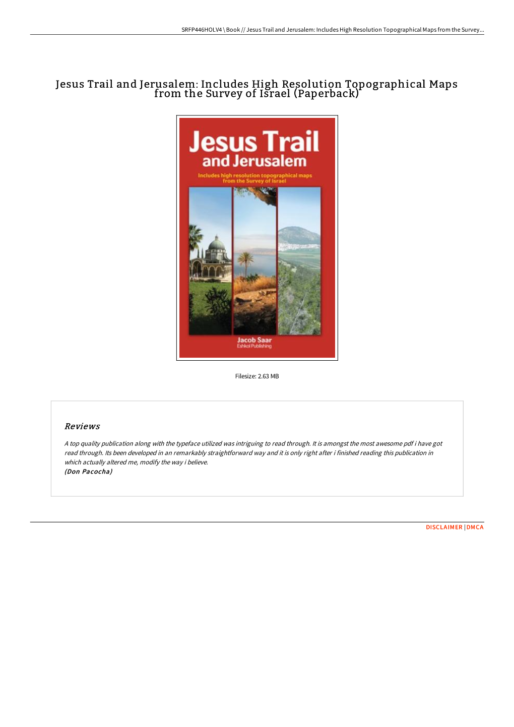 Download Ebook // Jesus Trail and Jerusalem: Includes High