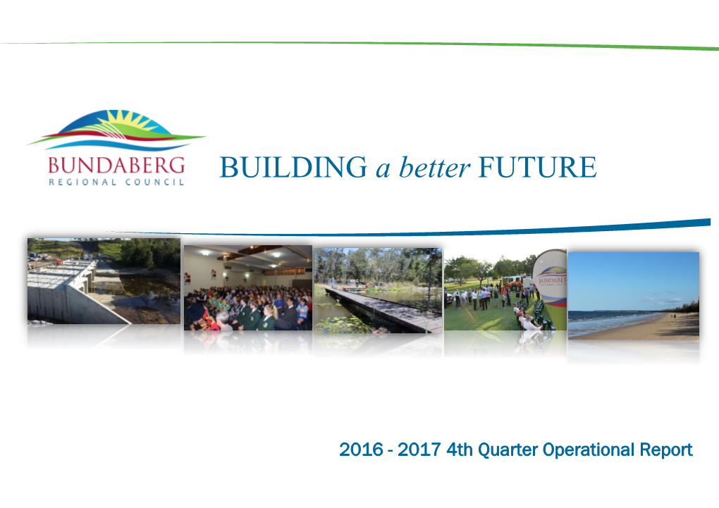 2017 4Th Quarter Operational Report Operations and Performance Measures
