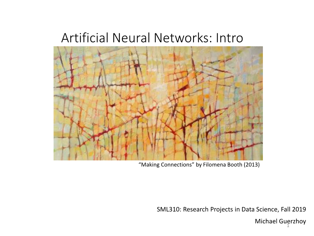 Intro to Neural Networks