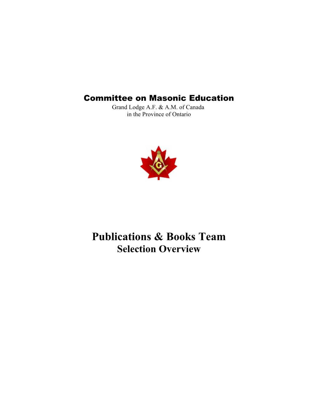 Committee on Masonic Education