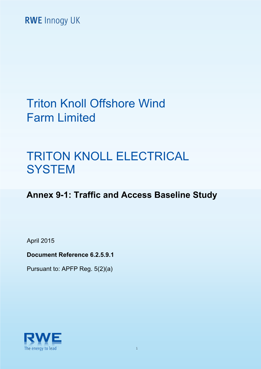 Triton Knoll Electrical System, Onshore Crossing Schedule