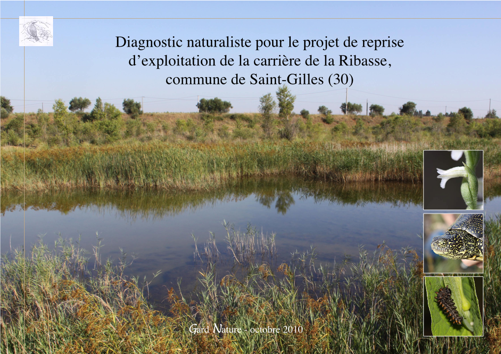 Diagnostic Naturaliste Pour Le Projet De Reprise D'exploitation De La