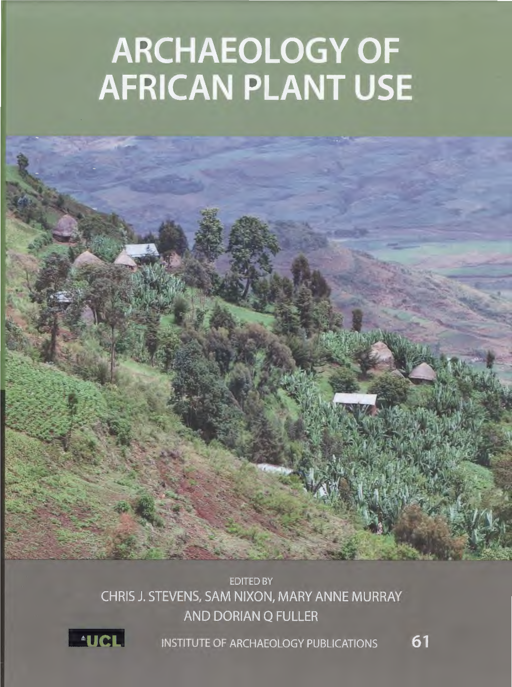 African Agricultural Tools Implications of Synchronic Ethnography for Agrarian History