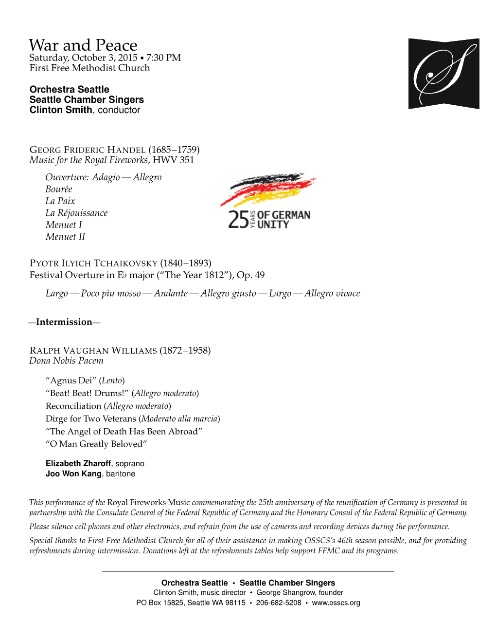 Osscs.Org Program Notes in June 1880, Tchaikovsky Received a Request for a Work “15 to 25 Minutes Long, with Or Without a Chorus