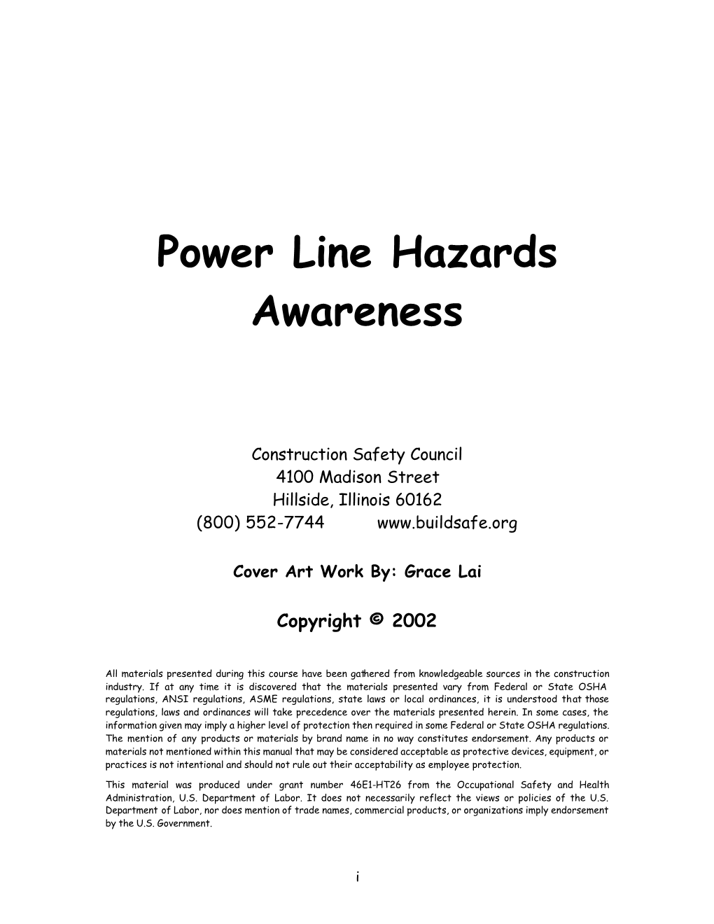 Power Line Hazards Awareness