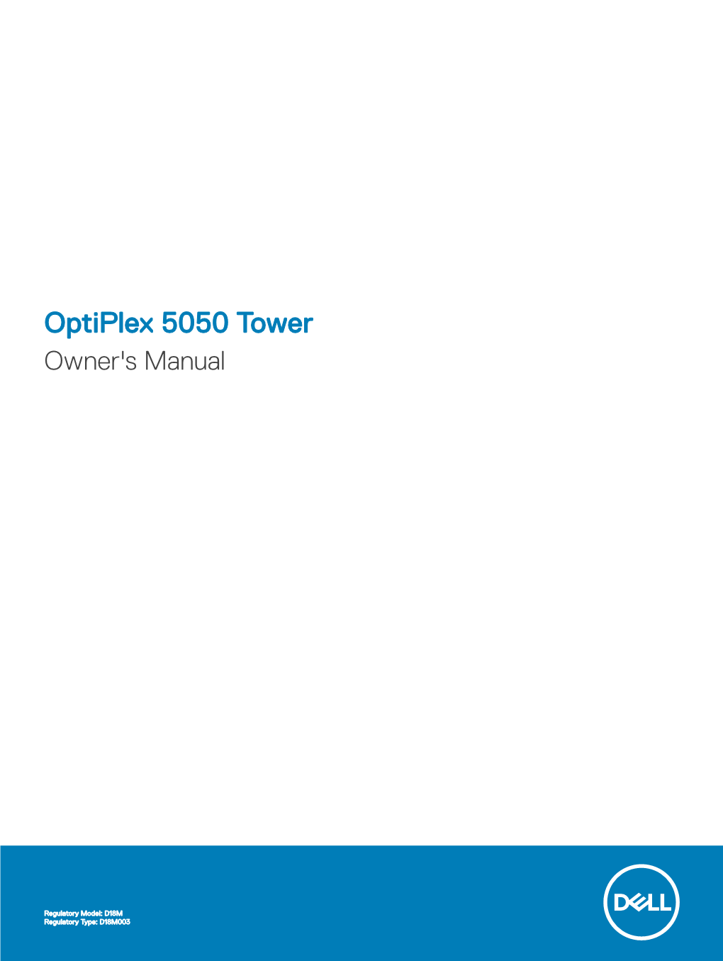 Optiplex 5050 Tower Owner's Manual