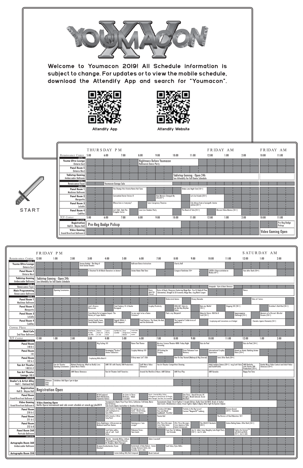 Youmacon 2019 Schedule
