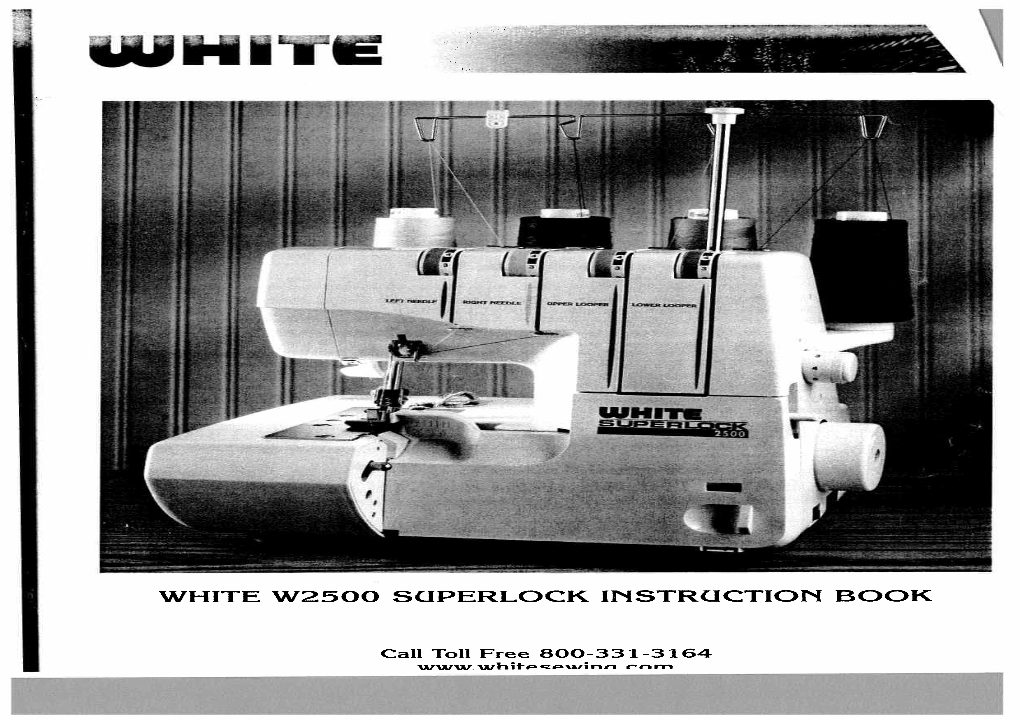 White W2500 Superlock Instruction Book