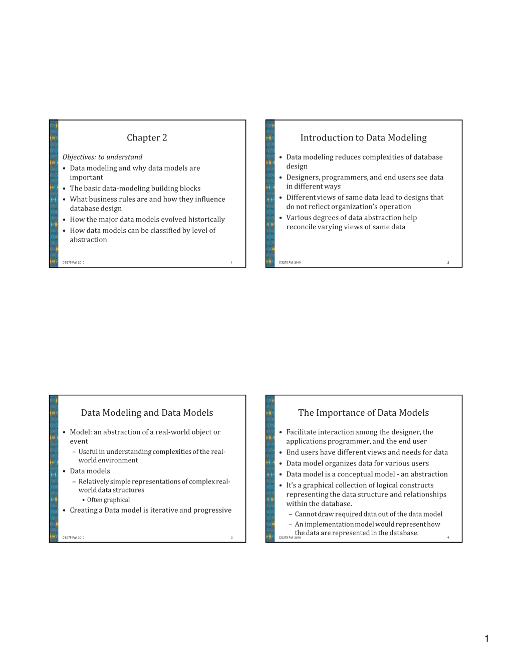 Introduction to Data Modeling