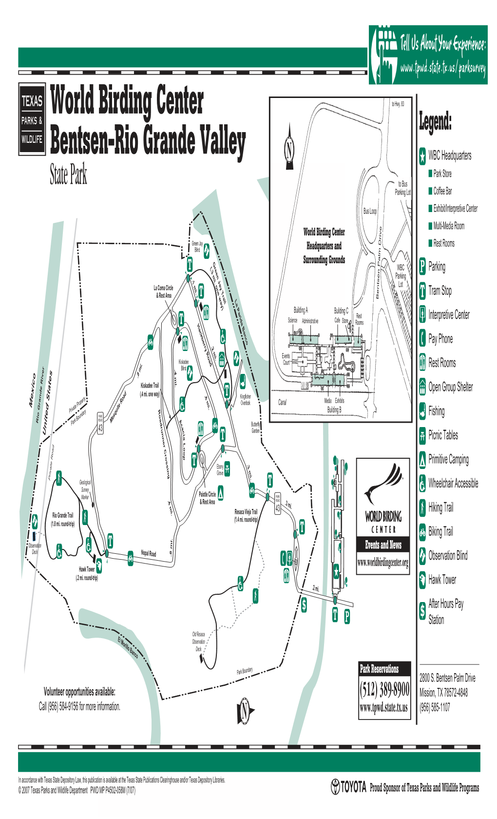 World Birding Center Bentsen-Rio Grande Valley State Park Facility