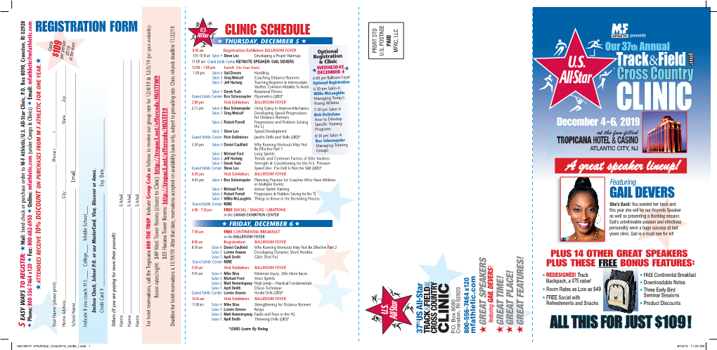 530-36721 37Thallstar Clinic2019 45X85 F.Indd 1 8/13/19 11:20 AM ★ the 37Th ANNUAL U.S