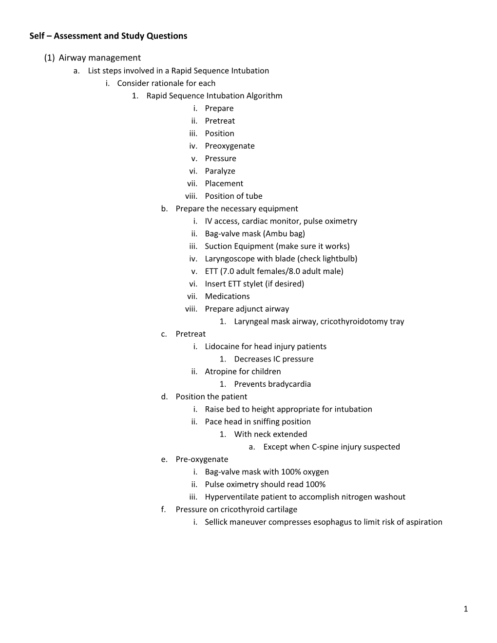 Airway Management A