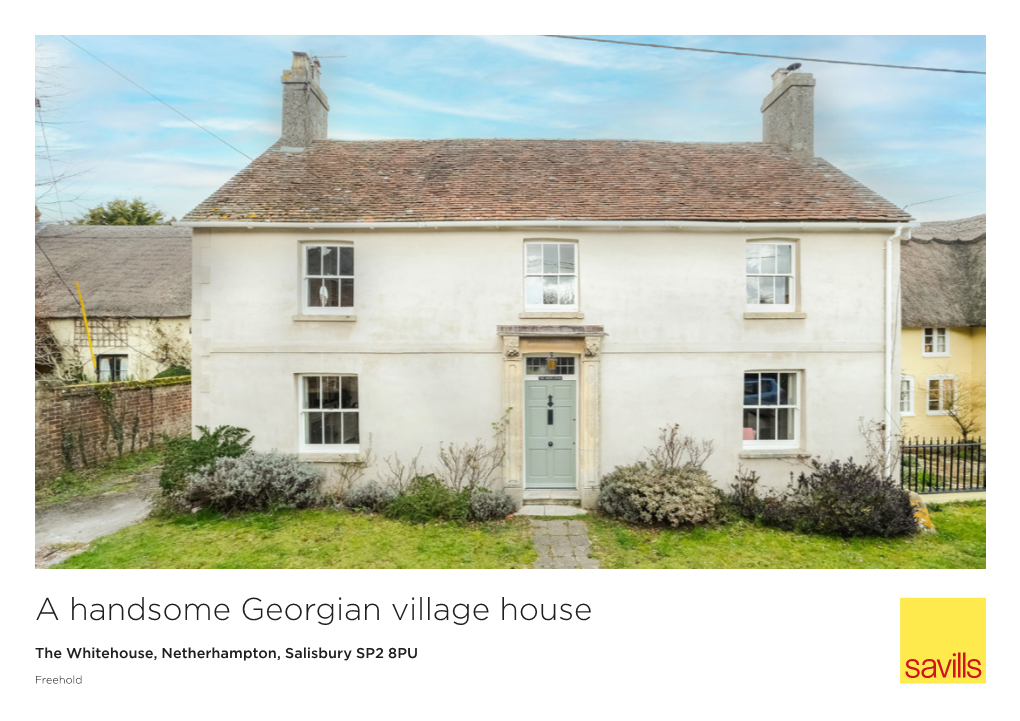 A Handsome Georgian Village House