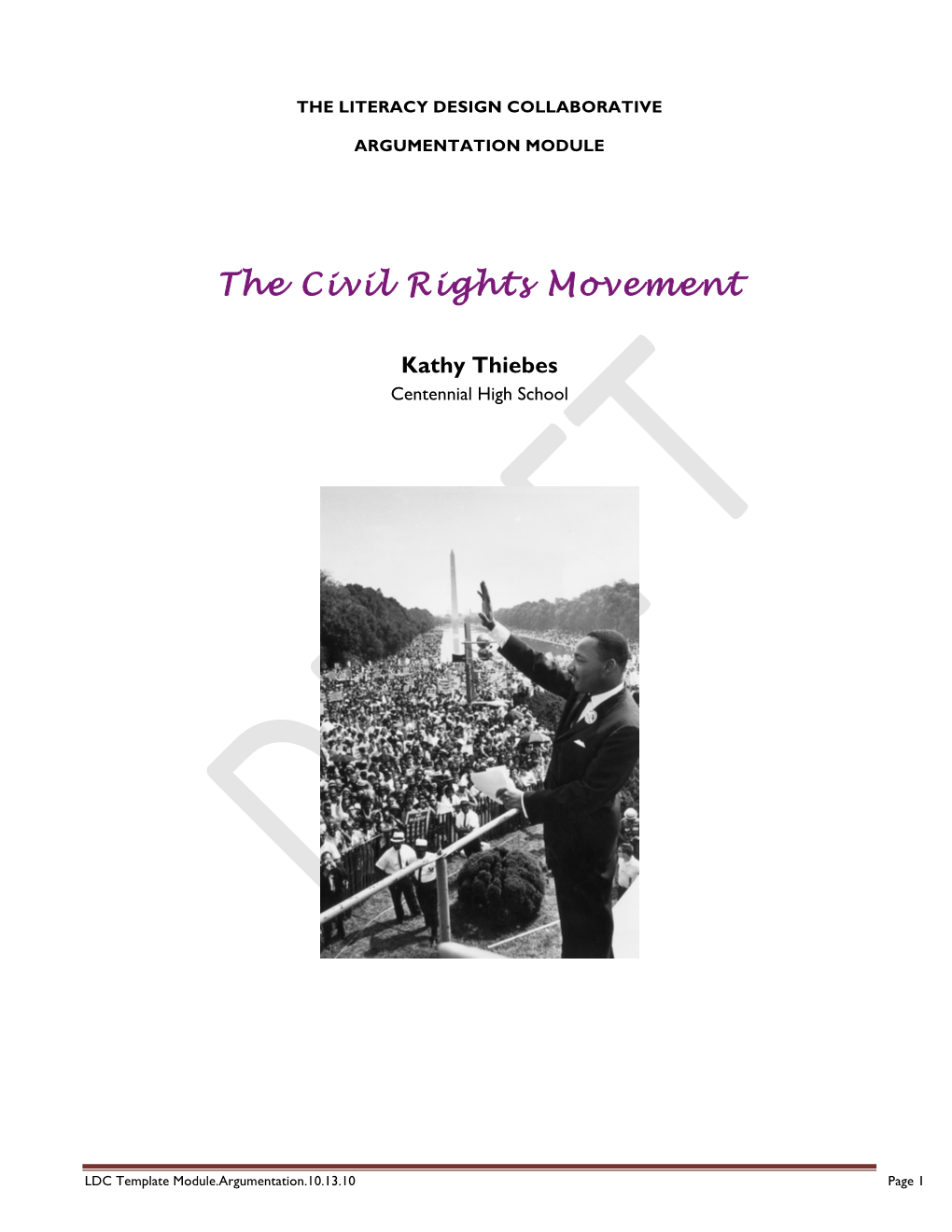 The Civil Rights Movement