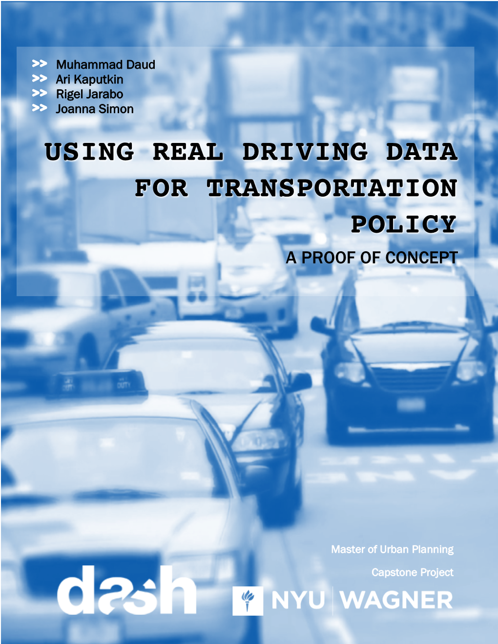 Using Real Driving Data for Transportation Policy a Proof of Concept