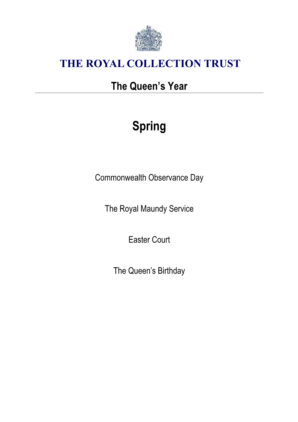 The Queen's Year