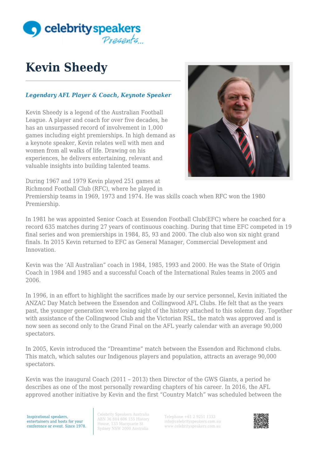 Kevin Sheedy